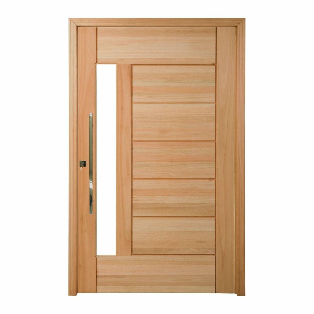 Porta Pivotante Maciça 214x127cm Eucalipto PM76 Lira Cruzeiro Portas Nude