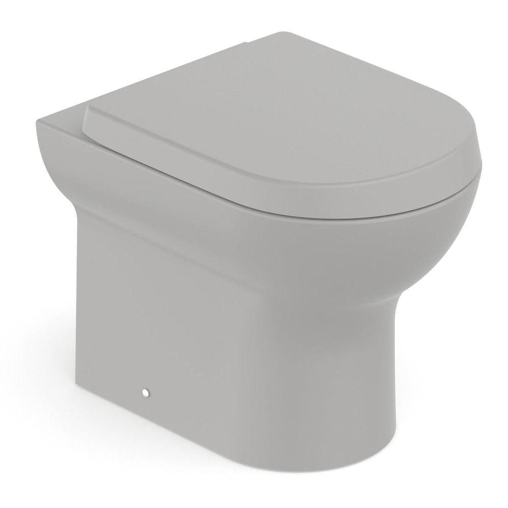 Vaso Sanitário Convencional com Assento Termofixo Queda Amortecida Nexo Roca Stone Fosco