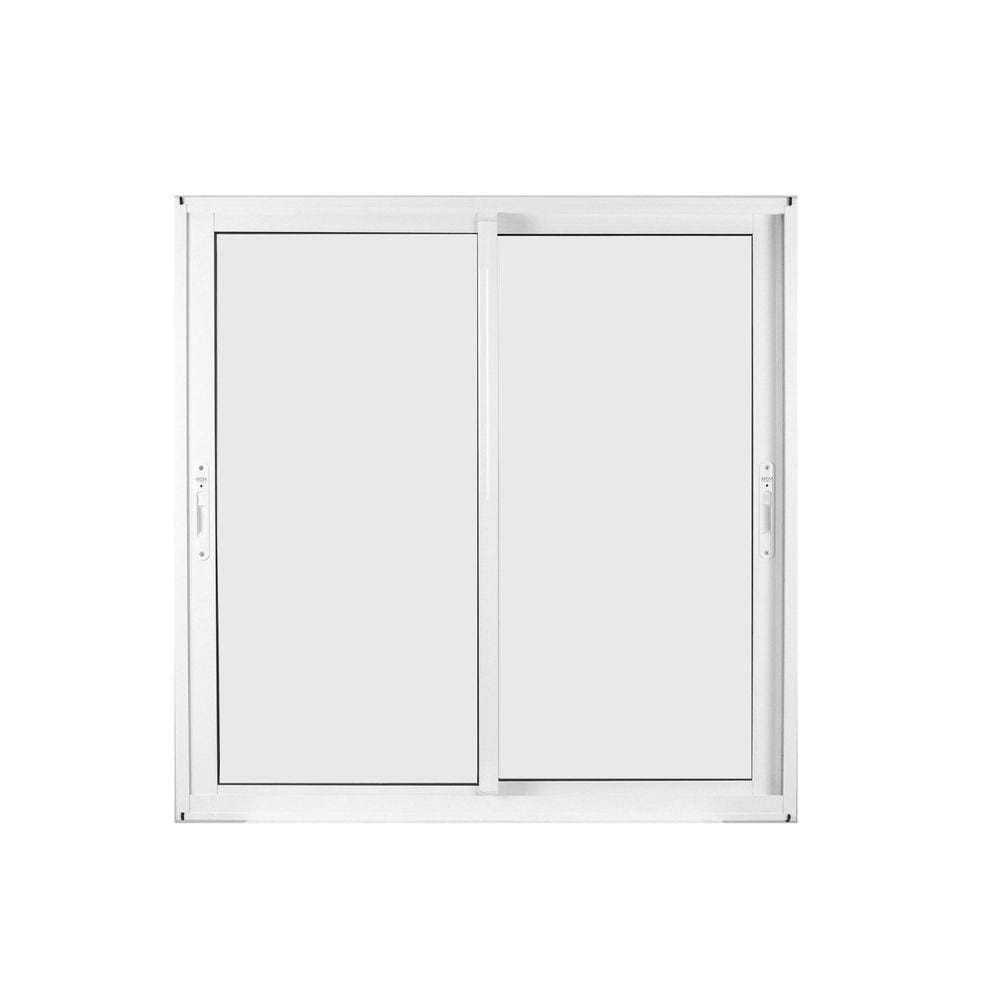 Janela de Alumínio de Correr 100x100cm 2 Folhas com Vidro Mini Boreal Linha Solida MGM Branco