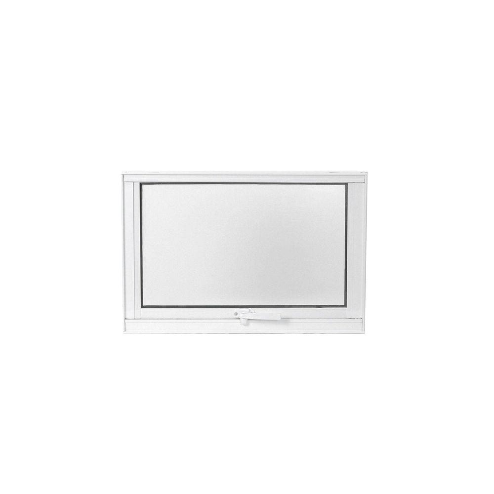Janela de Alumínio Maxim-ar 60x40cm com Vidro Mini Boreal Soft MGM Branco