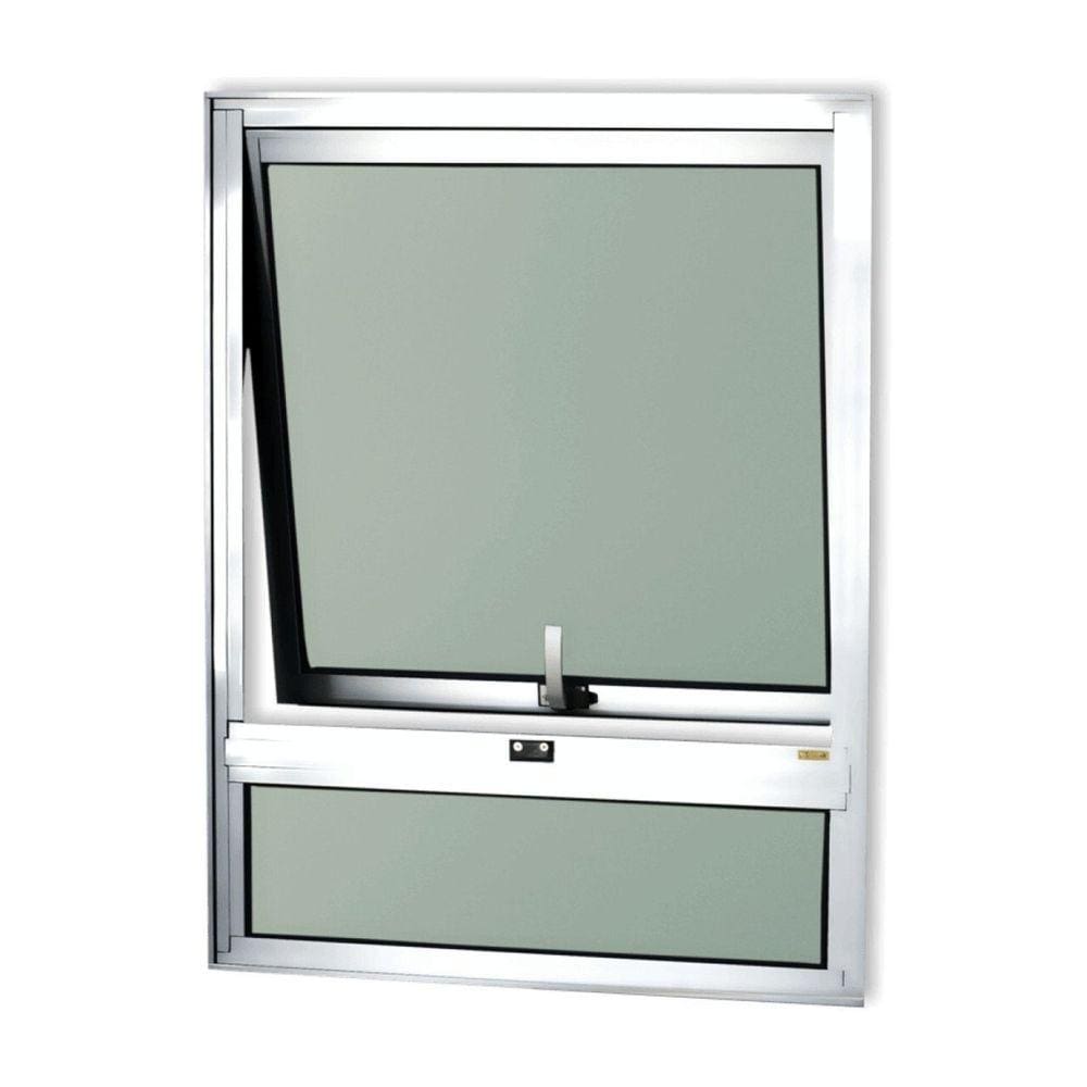 Janela de Alumínio Maxim-Ar com Bandeira 80x60cm Vidro Mini Boreal Confort Brimak Brilhante