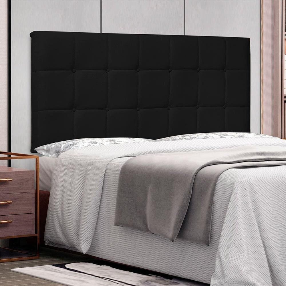 Cabeceira Suspensa Solteiro 90cm Verona Spezzia Preto