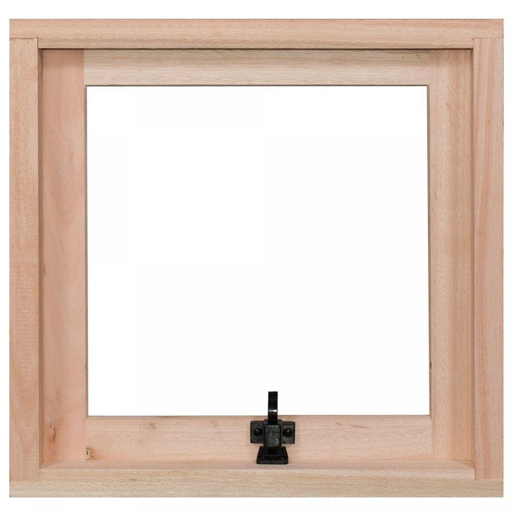 Janela de Madeira Maxim-Ar 80x80cm com Caixilho 9,4cm EWR MP60 Rondosul Marroml