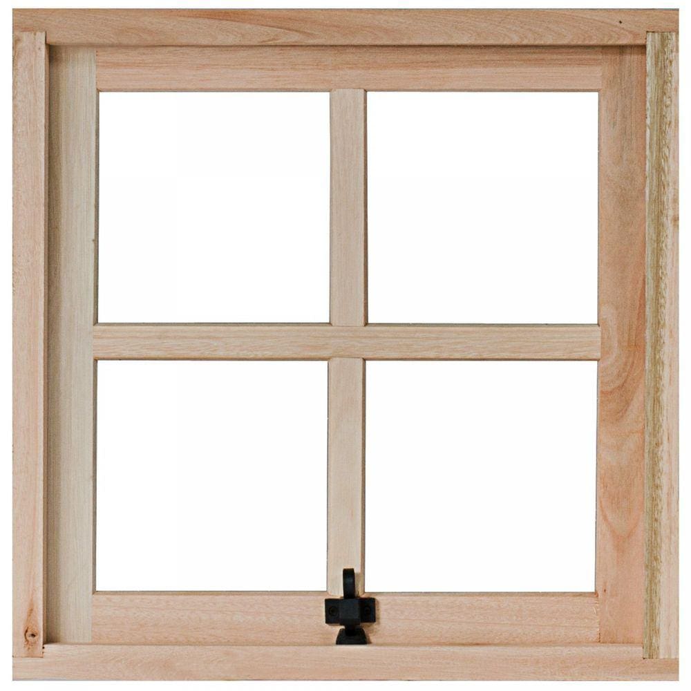 Janela de Madeira Maxim-Ar 50x50cm com Caixilho 9,4cm EWR MP61 Rondosul Marroml