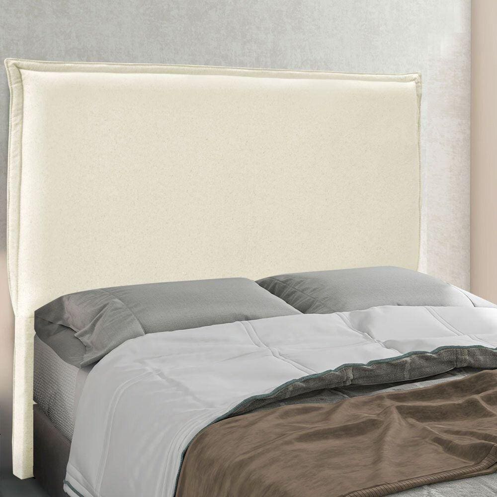 Cabeceira King 195cm Linho Rústico Veneza Spezzia Marroml