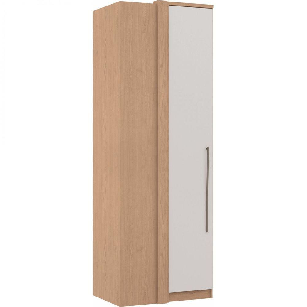 Guarda-Roupa de Canto Reto 1 Porta Elegance Móveis Castro Angelin/Blanc