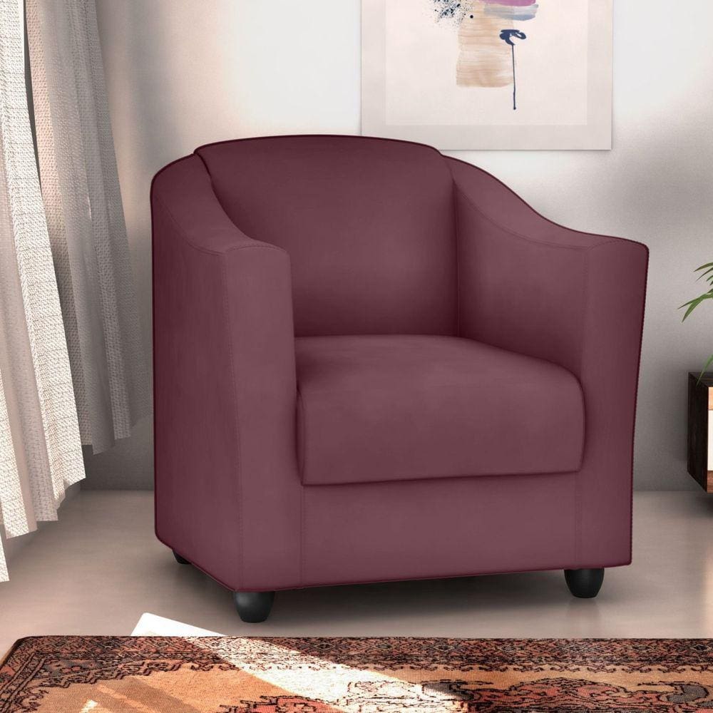 Poltrona Decorativa Bia Matrix Veludo/Rose