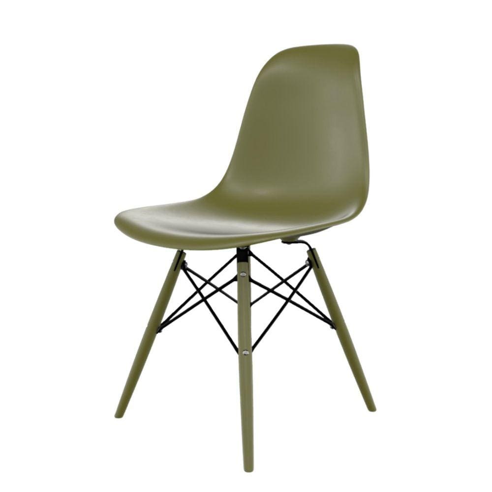 Cadeira para Sala de Jantar Eames PP DSW INJ Verde