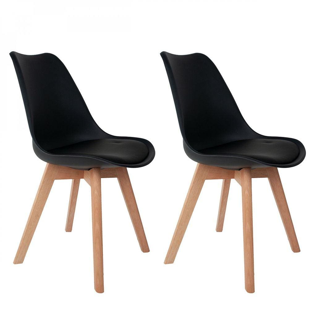 Cadeira para Sala de Jantar Saarinen PP Preto