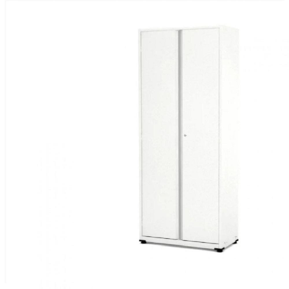 Armário 2 Portas Aço 4 Prateleiras AP409SL Pandin Móveis Branco