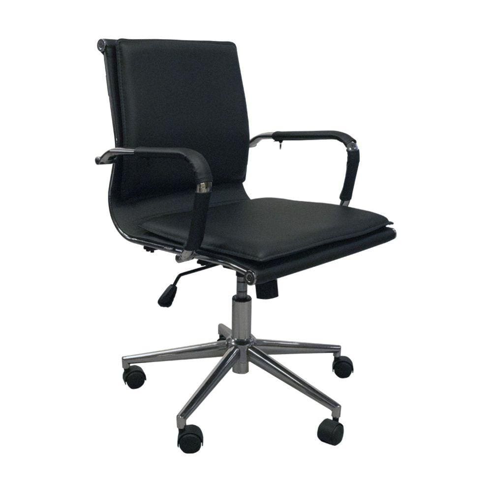 Cadeira de Escritório Diretor Giratória Esteirinha Valência Rivatti Preto