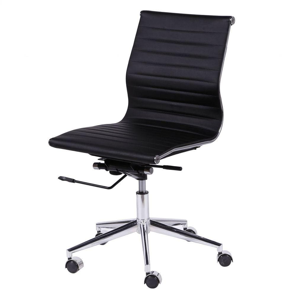 Cadeira para Escritório Diretor Esteirinha com Relax Sintético 3301 Or Design Preto