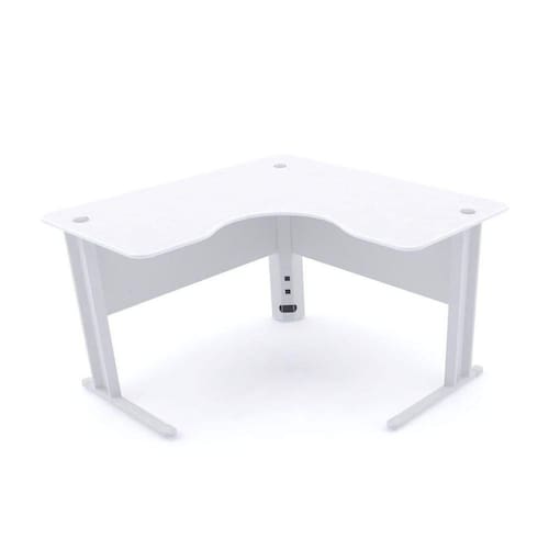 Mesa para Escritório em L Estação de Trabalho ETP1515 Maxxi Pandin Móveis Branco - Branco