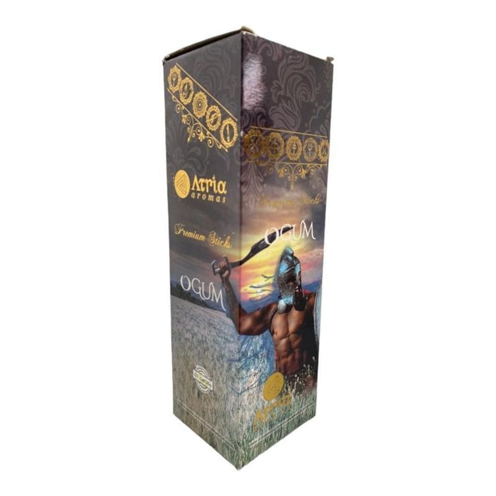 Incenso Indiano Ogum Atria 0% Carvão 25 Cxs Com 8 Varetas