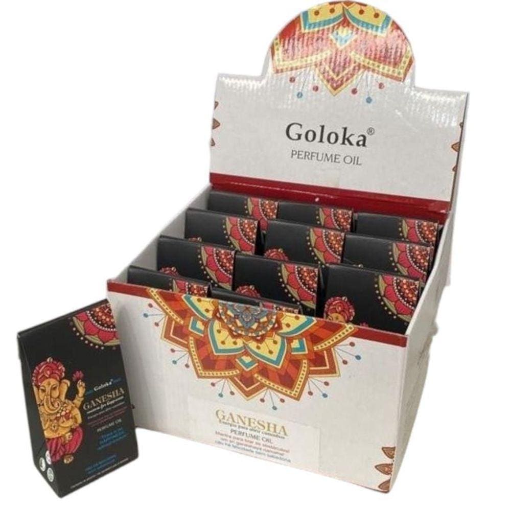 Óleo Perfumado Indiano Goloka Ganesha 10 Ml Cx C12