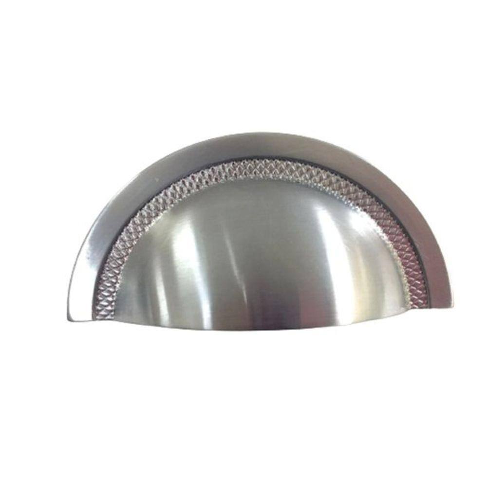 Puxador Shell Cromo Escovado Zen 48mm