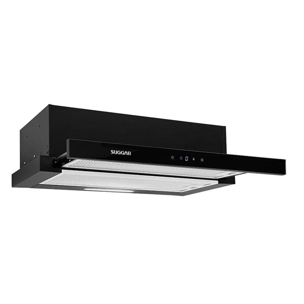 Depurador De Ar Suggar De Embutir 60Cm Preto 110v De61thpt