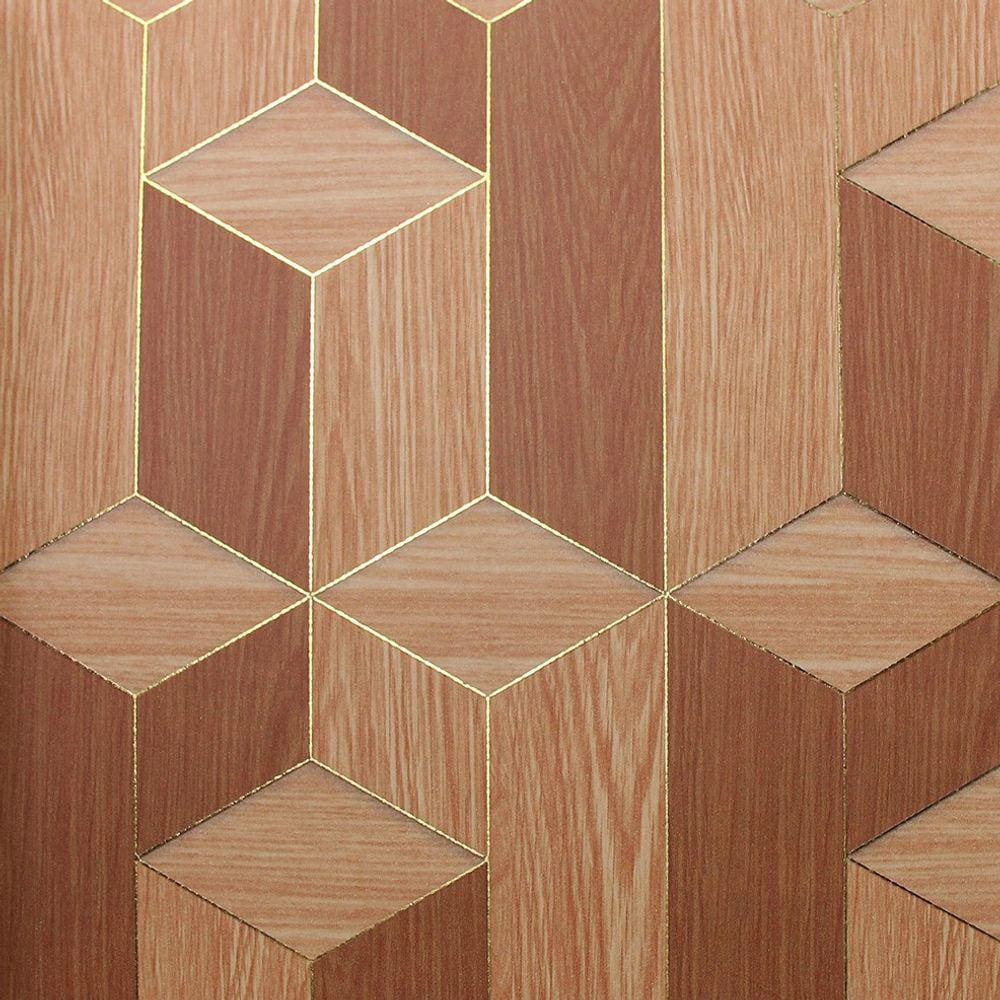 Papel de Parede White Swan Geométrico Laranja WS101701R