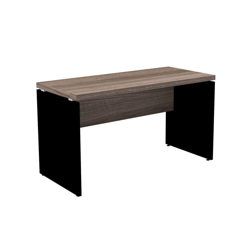 Mesa para Escritório Diretor 120x60cm PE40 Pandin Móveis Walnut/Preto