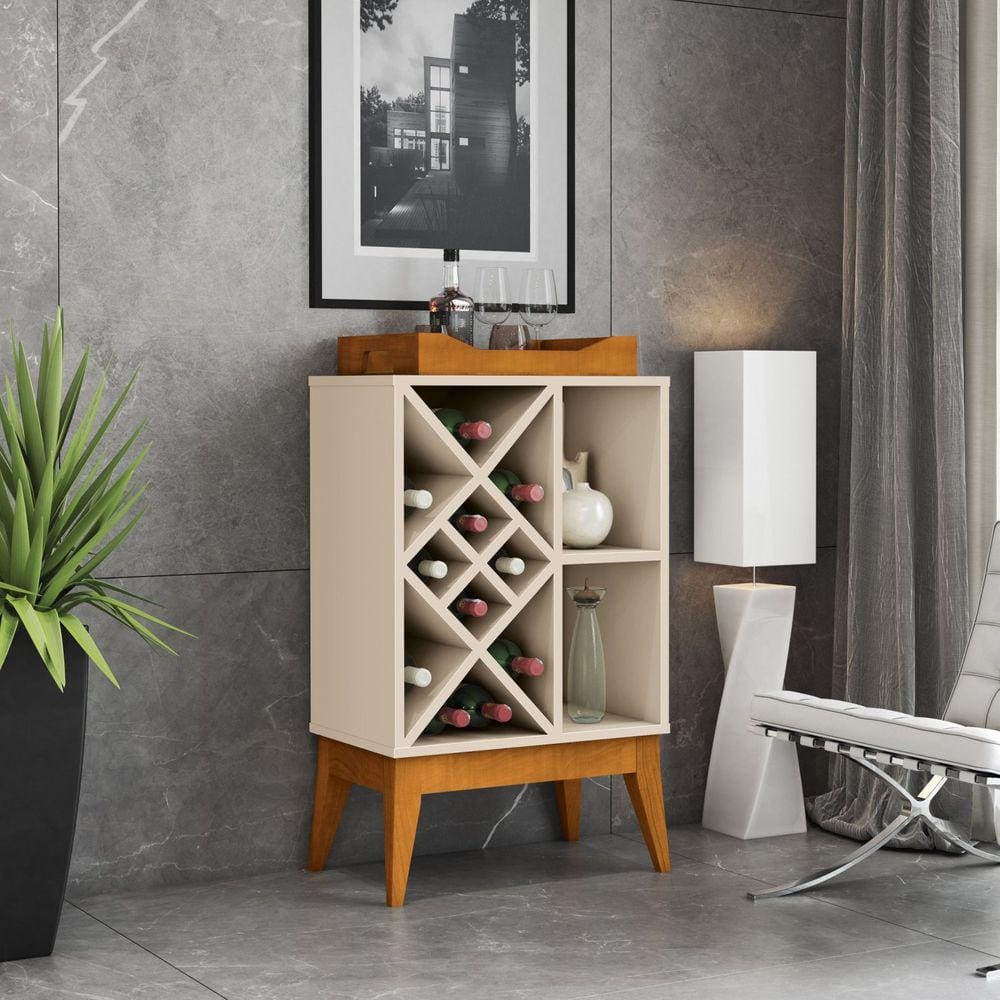 Bar Adega 50cm Bali 44120 EDN Móveis Off White