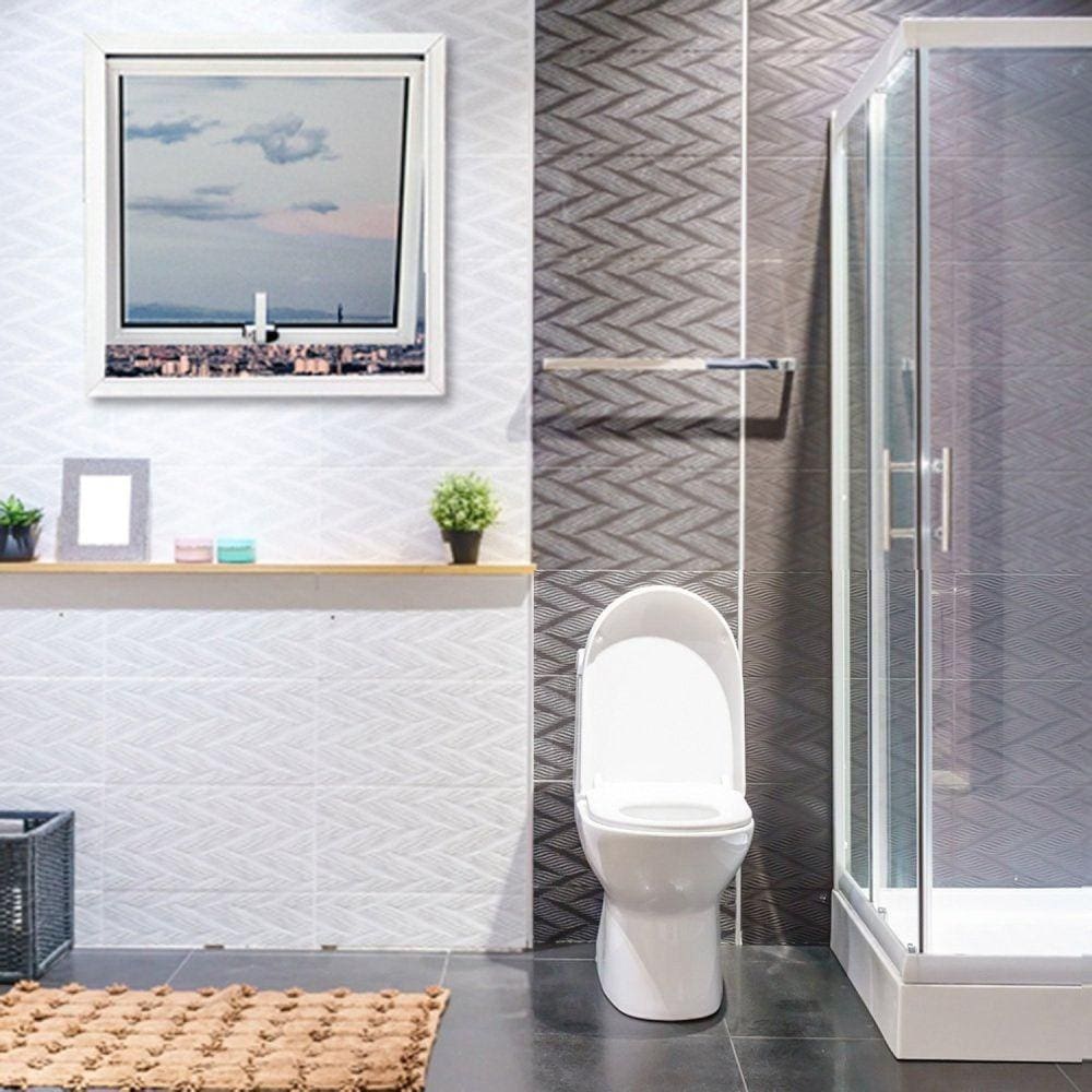Janela de Alumínio Maxim Ar 60x60cm Com Grade Lux Esquadrias Branco