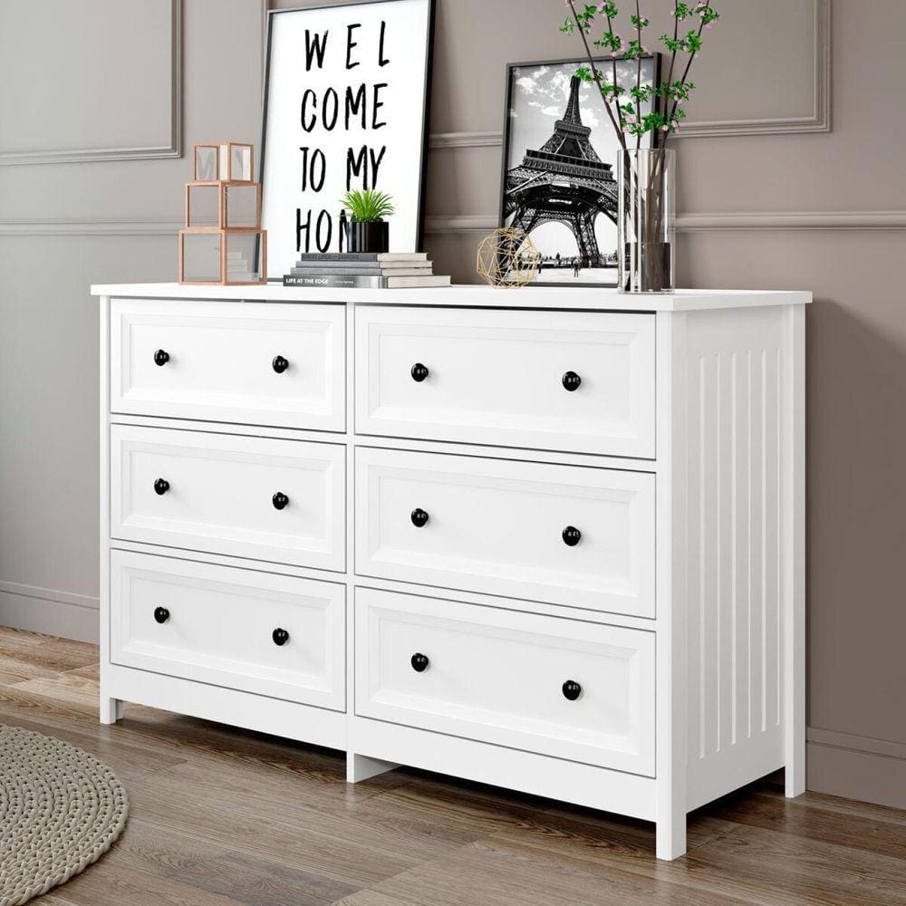 Cômoda 6 Gavetas DM-217 Ditália Móveis Branco