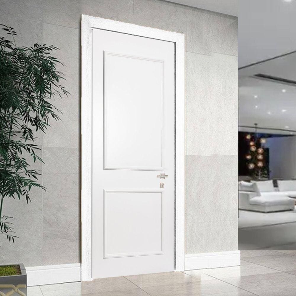 Porta Boiserie Colméia 210cmx80cmx3,5cm Casablanca Branco
