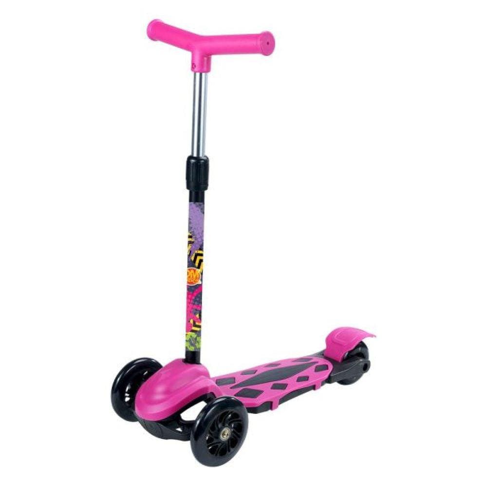Patinete Radical Power New Rosa Menina Até 40Kg Dm Toys