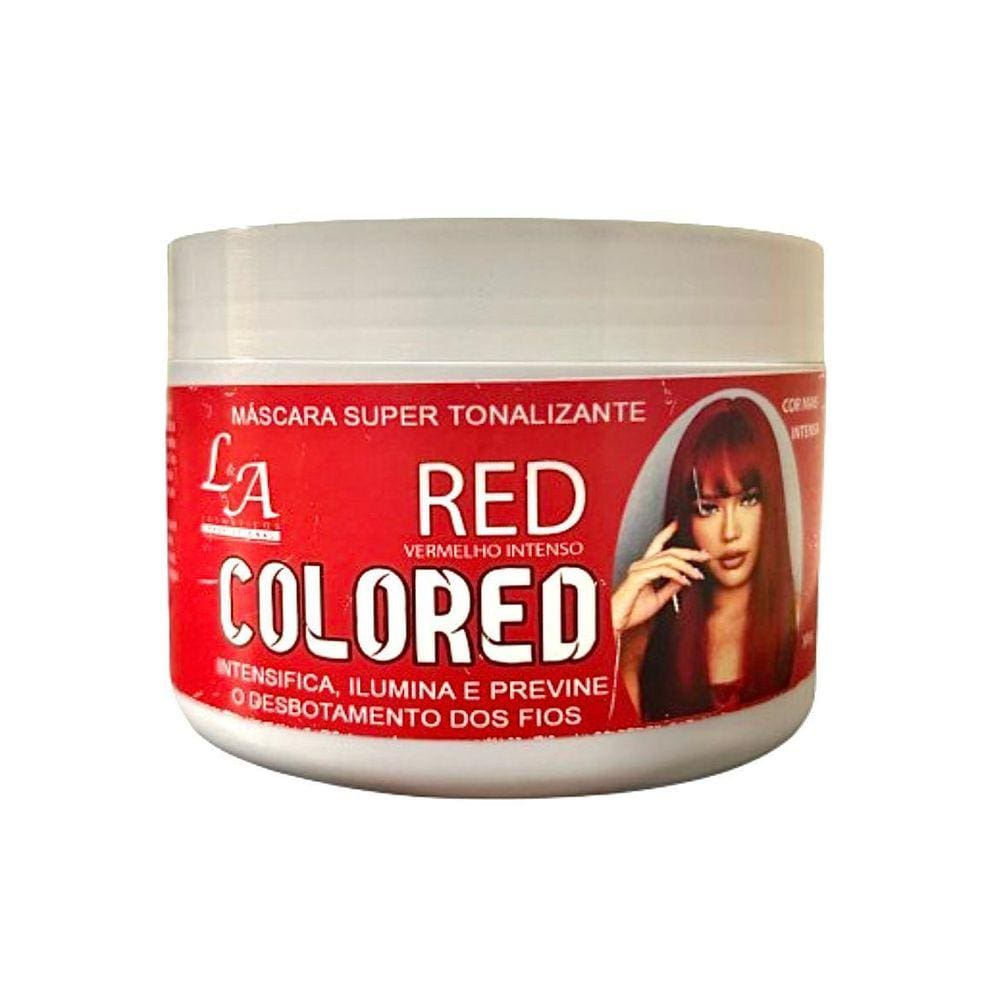 Máscara Tonalizante Colored Red L&A 300G Vermelho