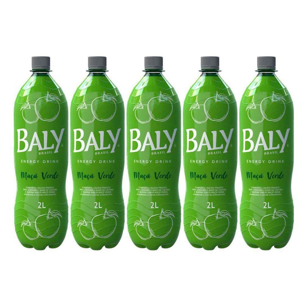 Energético Baly Maça Verde 2L - 5 Unidades