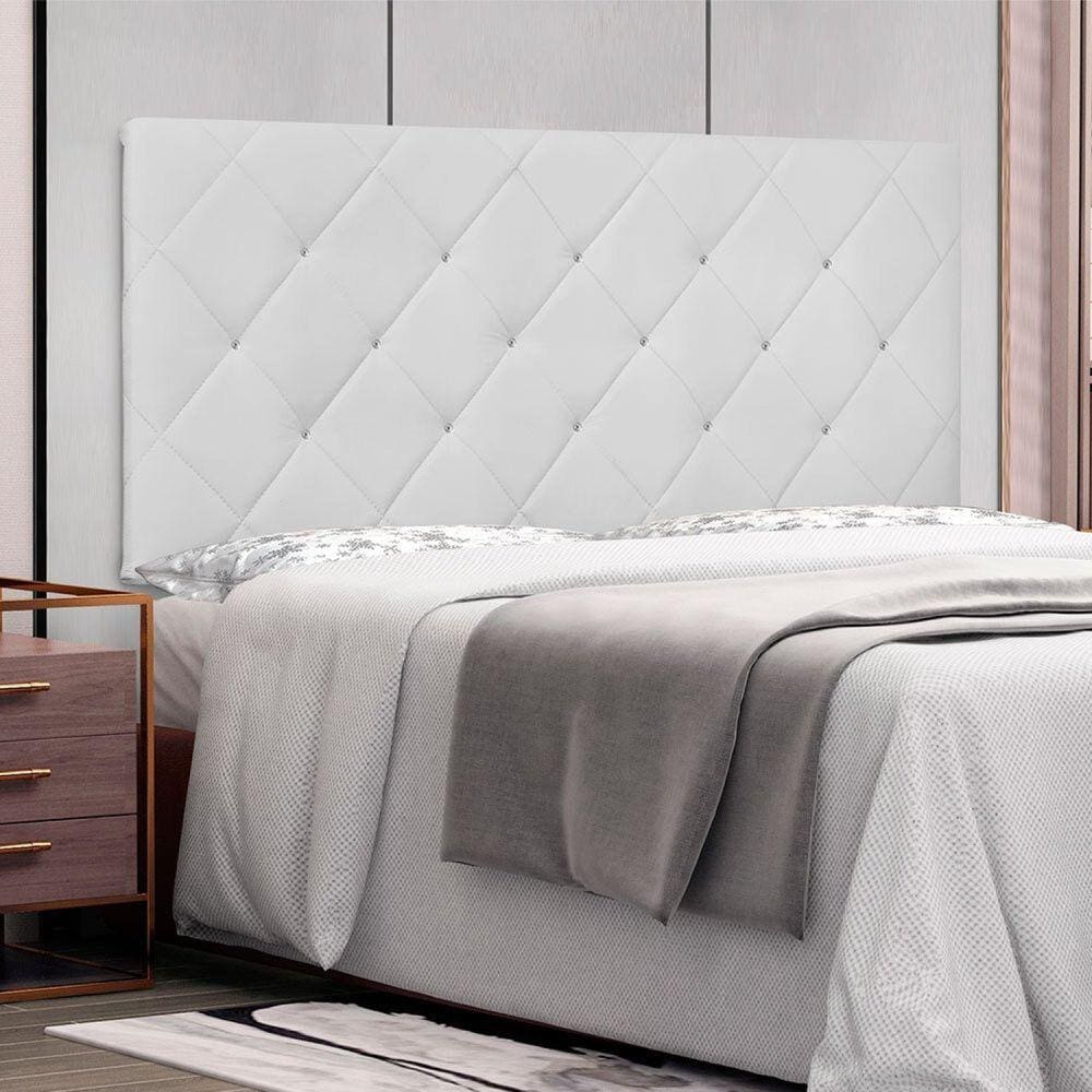 Cabeceira Suspensa Queen 160cm Tânia Spezzia Branco