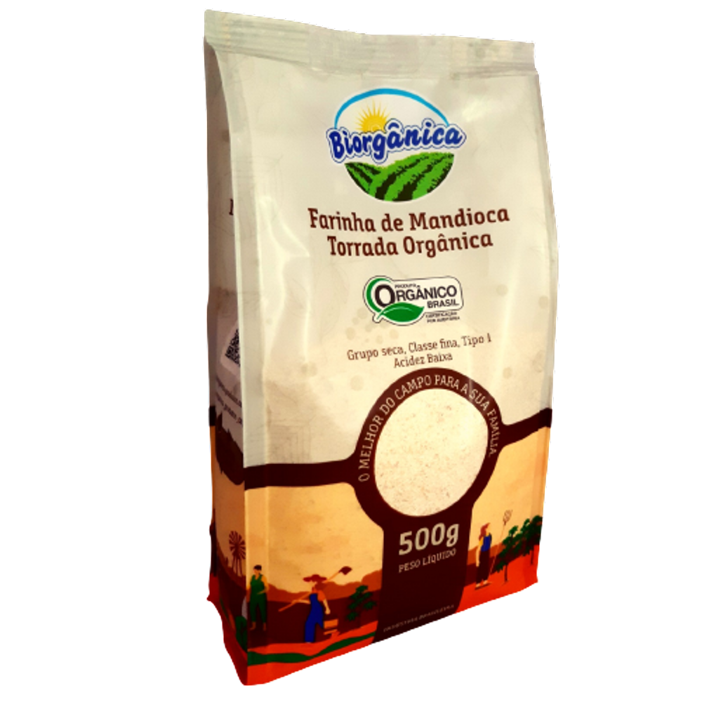 Farinha de Mandioca Torrada Orgânica Biorgânica 500g