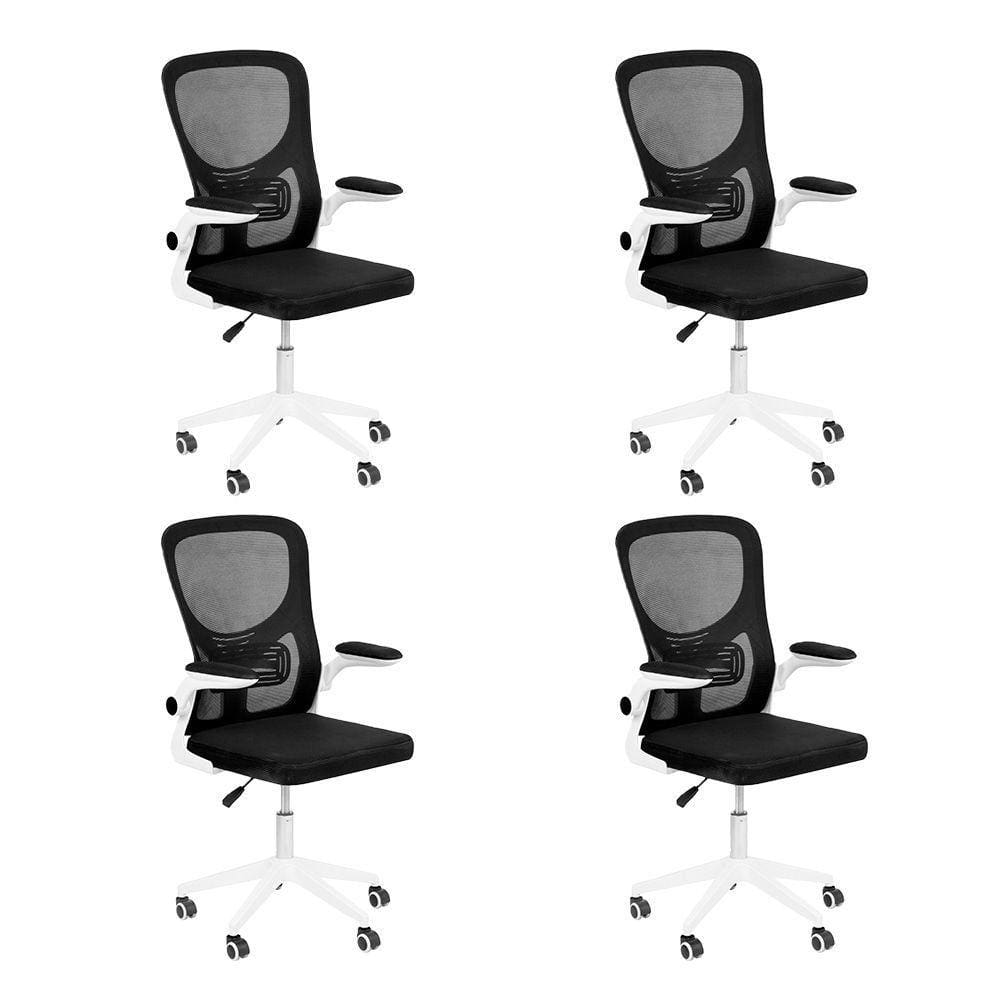 Kit 4 Cadeiras escritório rodizio office Bytes