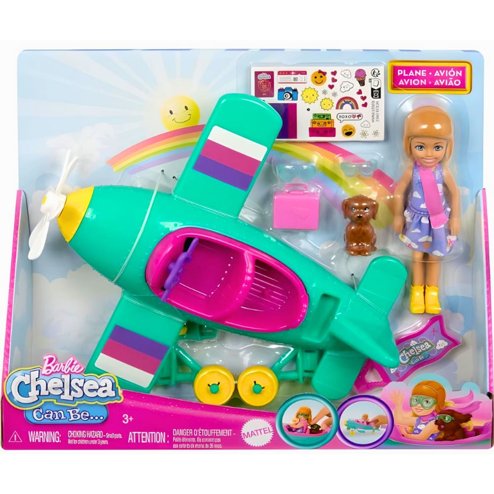 Barbie Fantasy Chelsea Conjunto Piloto De Avião Mattel