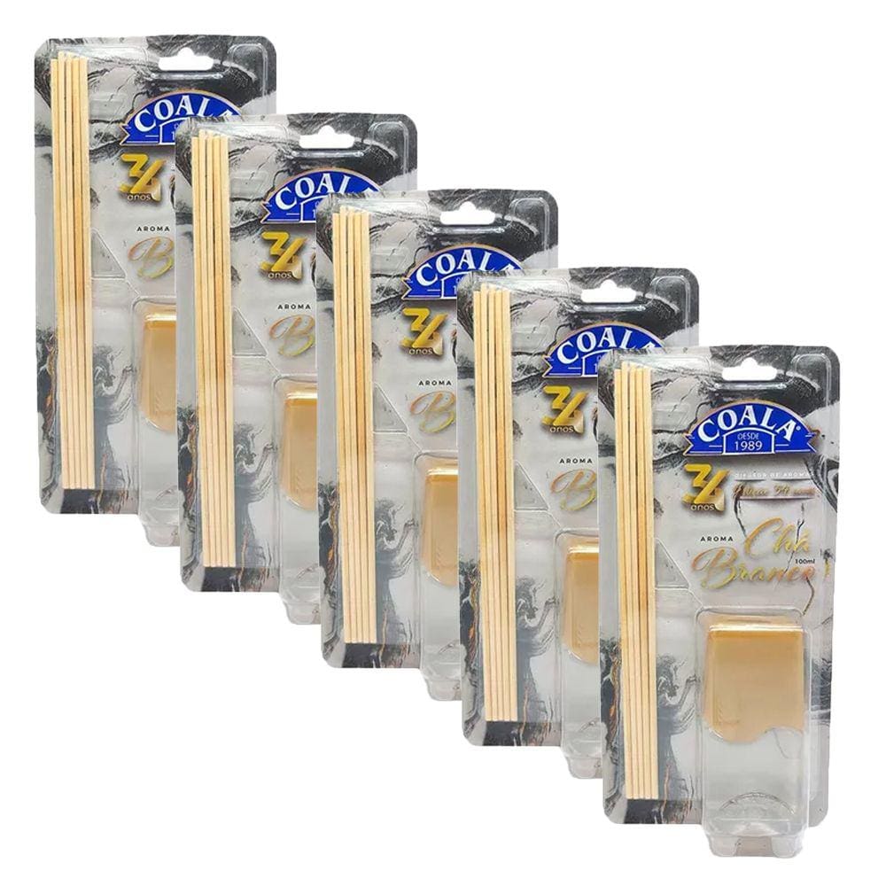 5 Difusor de Aromas Coala Chá Branco 100ml