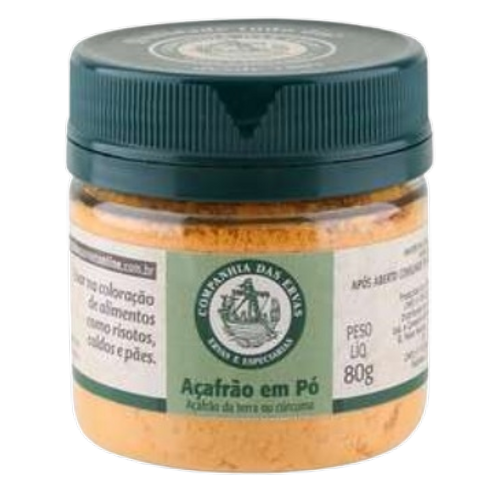 Kit 6X: Açafrão em Pó Companhia das Ervas 80g
