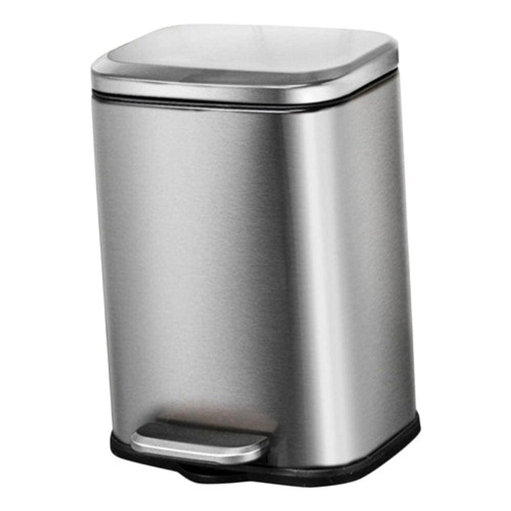 Lixeira De Inox Quadrada Com Pedal 6 Litros Importada
