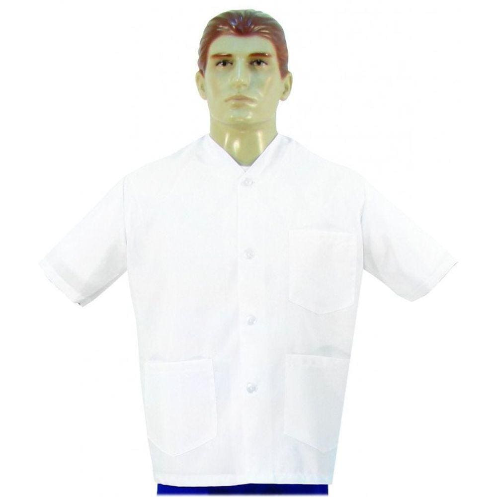 Jaleco Em Tergal Sem Gola Branco Grande - Lamare