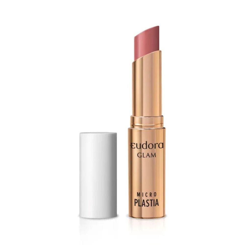 Eudora Glam Microplastia Rose Delicado - Batom Cremoso 3,3g