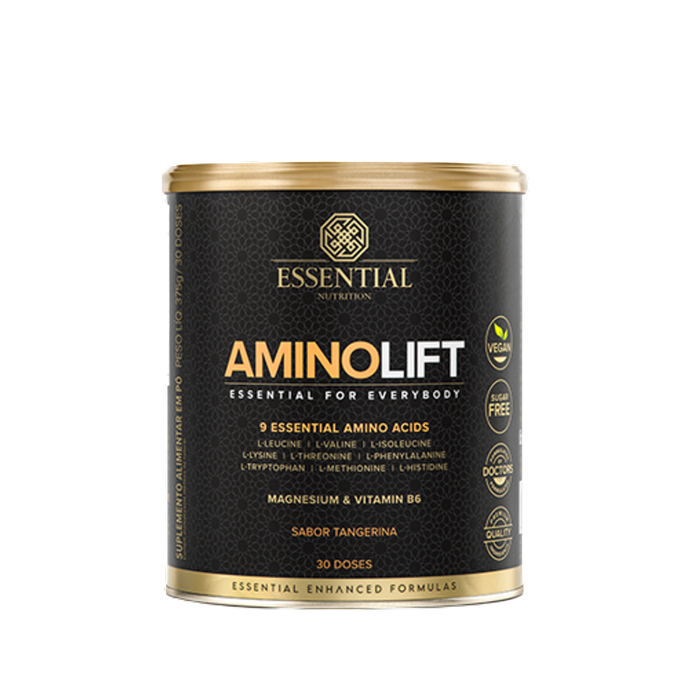 Kit 2X: Aminolift Tangerina Essential Nutrition 375g