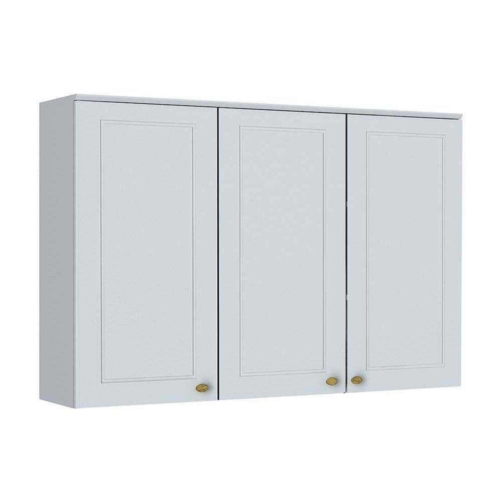 Armário Aéreo Cozinha Modulado Americana 3 Portas Branco - Henn