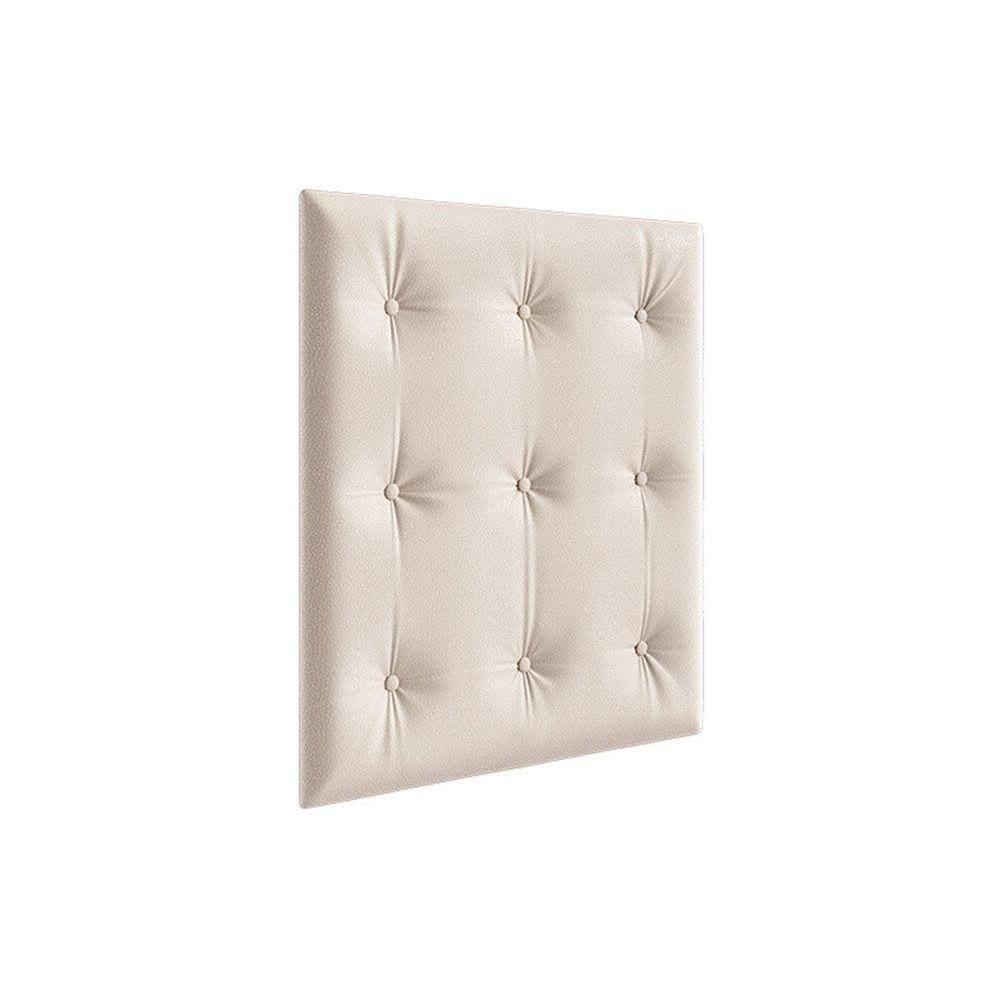 Multiuso de Quarto Bebê Kit Capitonê Courano p/ Berço Retrô Bege - Peroba