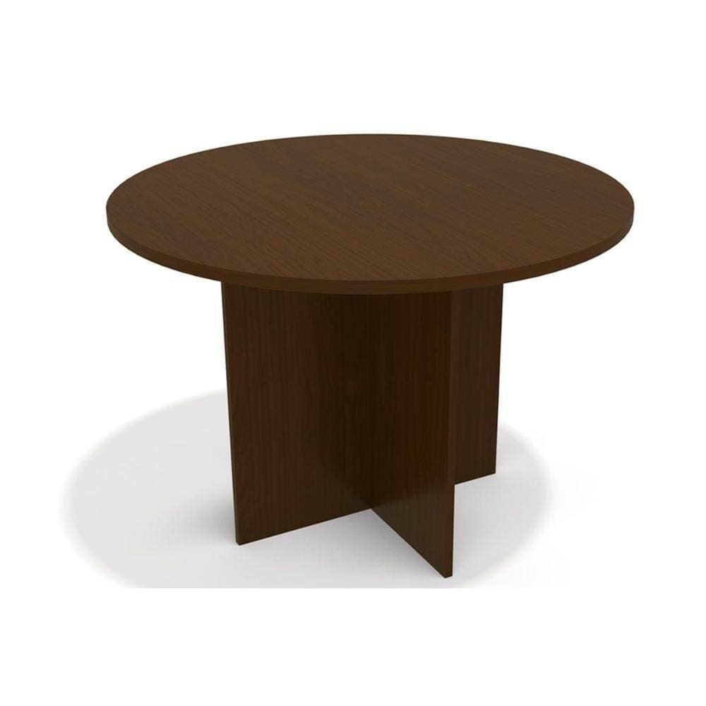 Mesa de Sala Jantar Nirá ME01 c/Tampo Madeirado 108cm - Walnut Fosco - Kappesberg