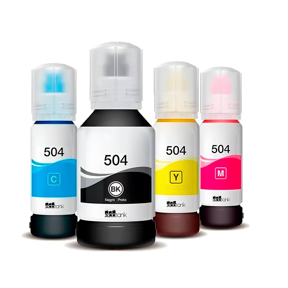 Kit Refil de Tinta Para Epson L4150 T504120 CMYK compatível