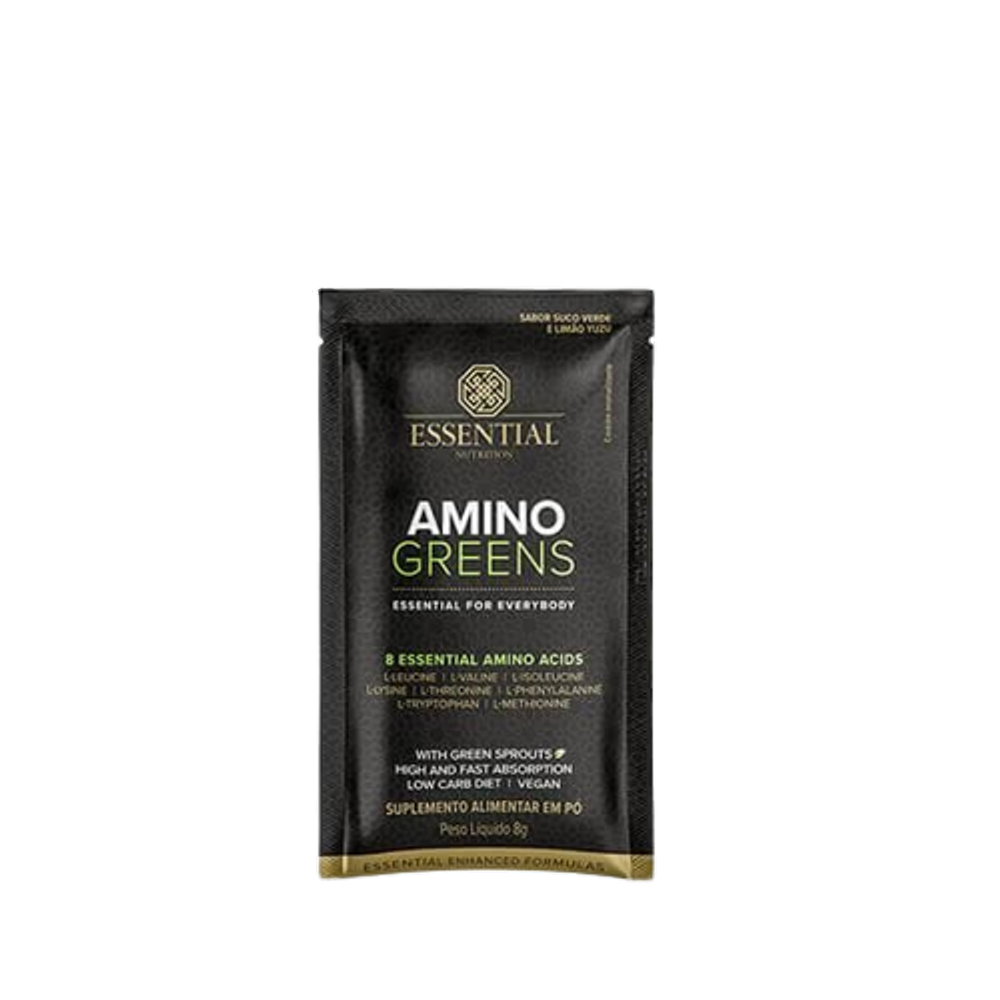 Amino Greens Amoniácidos Sachê Essential Nutrition 8g