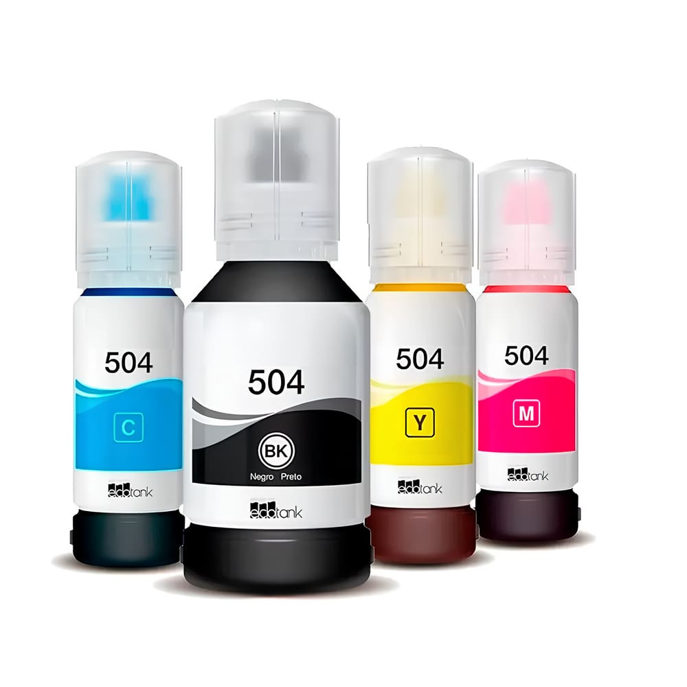 Kit Refil de Tinta Para Epson L6191 T504120 CMYK compatível