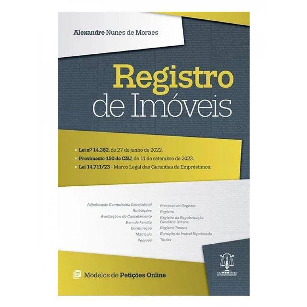 Registro De Imóveis - 2024