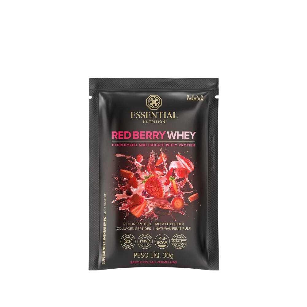 Red Berry Whey Sachê Essential Nutrition 30g