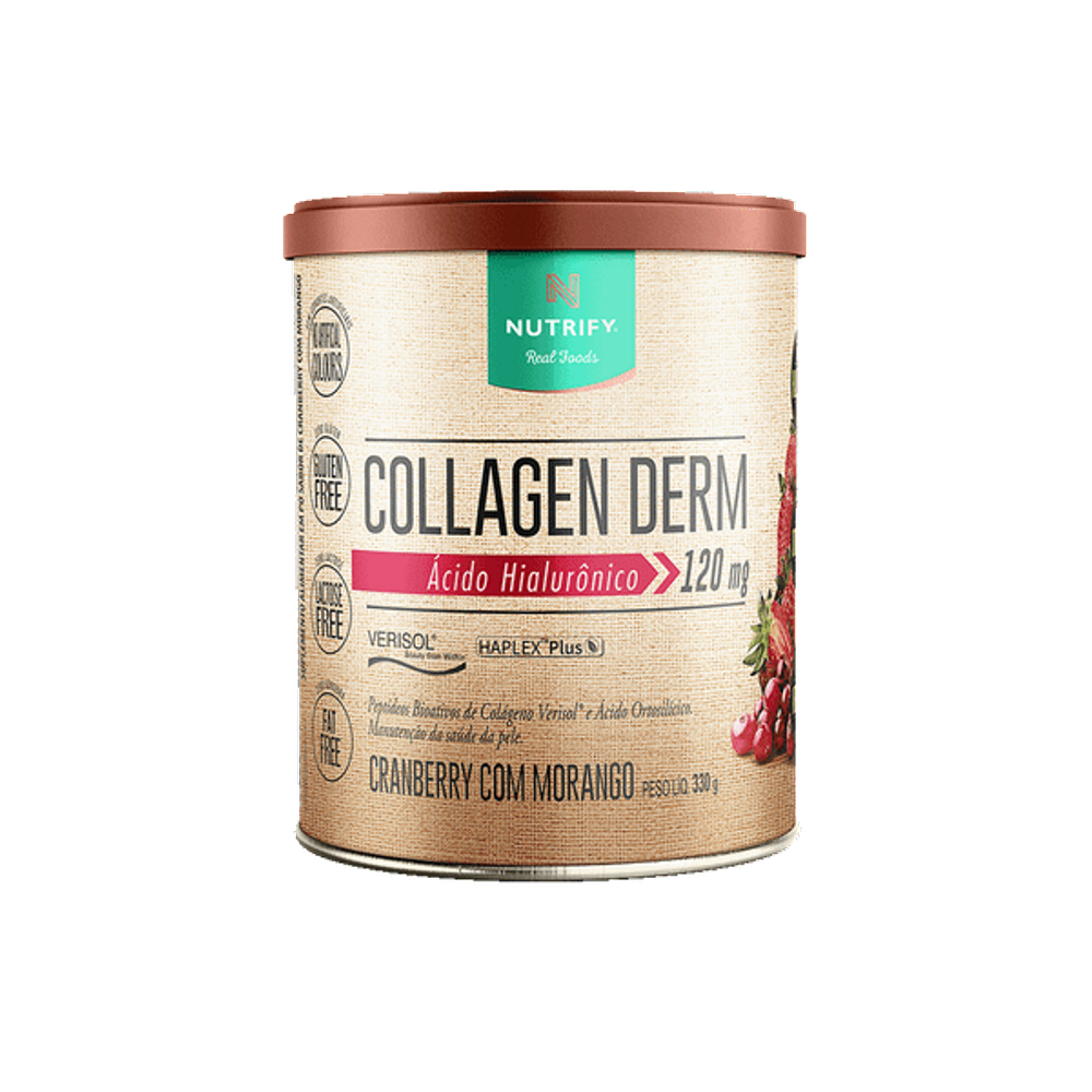 Collagen Derm Cranberry com Morango Nutrify 330g