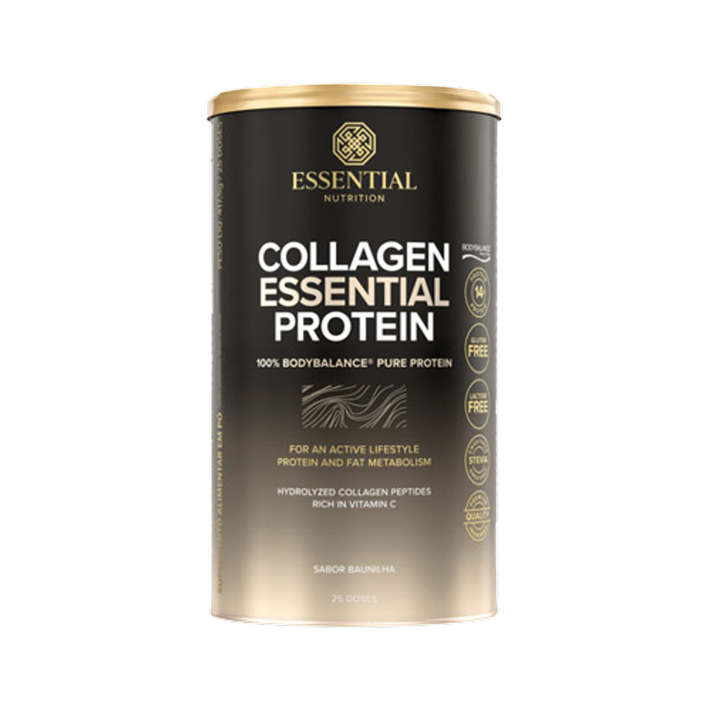 Collagen Essential Protein Baunilha Essential Nutrition 417,5g